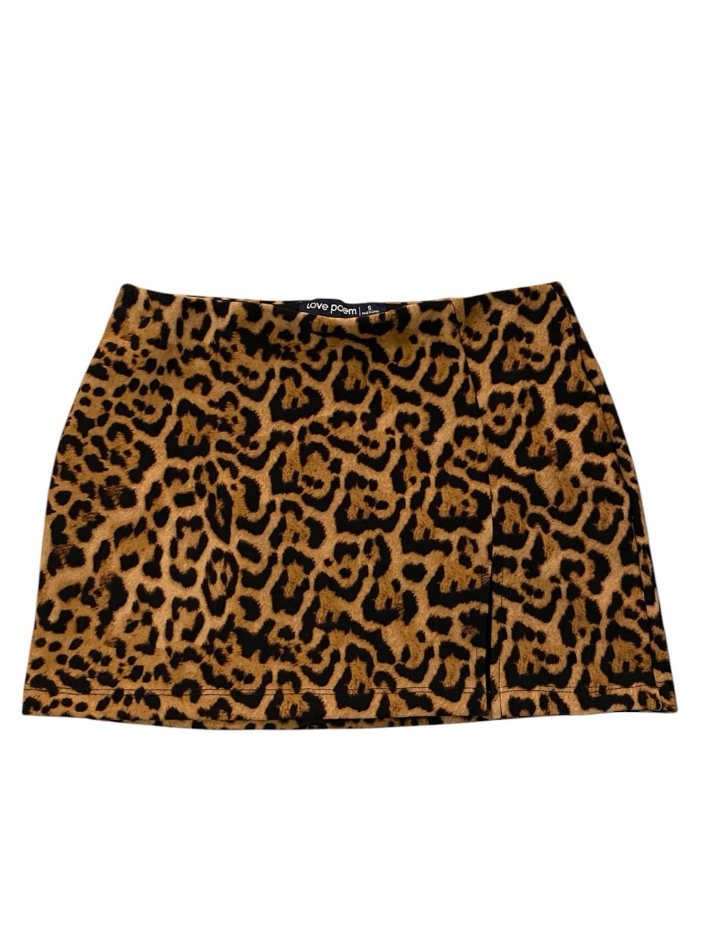 Leopard Print Micro Mini Skirt S Low Rise Animal Print Y2K Rocker Indie Sleaze - Picture 2 of 9